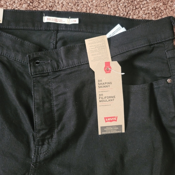 Levi's Sculpt Black Skinny Jeans Classic Style - Picture 8 of 11